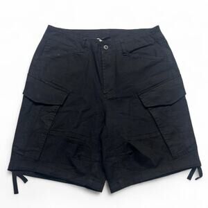 Lckr black baggy cargo utility